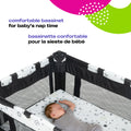 Cosco Kids Funsport® Plus Portable Playard with Full-Size Bassinet, Carry Bag & Wheels – Lightweight, Compact Fold, Breathable Mesh – Twinkle Twinkle 🍁 All In One Marketplace Canada