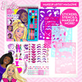 Barbie Makeup Artist Magazine, Create Your Own Hair & Makeup Looks Using Stencils, Stickers, Crayons, Pretend Makeup, Barbie Toys, Barbie Craft Kits, Drawing Kit, 6 Year Old Girl Birthday Gift 🍁 All In One Marketplace Canada