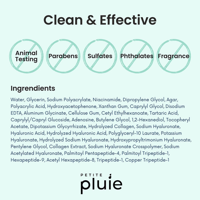 Petite Pluie Overnight Use Advanced Canadian Forehead Smoothing Patches - Premium Hydrogel Non-Sticky Hydration Collagen Face Mask - Superior Adhesion with Extra Large Size for Necklines & Frown Lines Treatment, Made in Korea, 10 Count