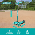 Gotrax KS1 Kids Kick Scooter, LED Lighted Wheels and 3 Adjustable Height Handlebars, Lean-to-Steer & Widen Anti-Slip Deck, 3 Wheel Scooter for Boys & Girls Ages 3+ and up to 100 Lbs (Green) 🍁 All In One Marketplace Canada