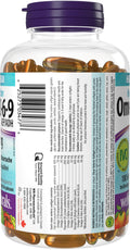 Webber Naturals Omega 3-6-9 1,200 mg Fish Oil, 180 Clear Enteric No Fishy Aftertaste Softgels, Supports Cardiovascular Health and Brain Function 🍁 All In One Marketplace Canada