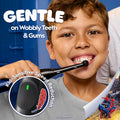 Oral-B iO Kids Limited Rechargeable Electric Powered Toothbrush, Spiderman with 1 Gentle Care Brush Head - Automatic Pressure Sensor to Protect Gums - 3 Cleaning Settings - 2 Min Music Timer - Travel Case - 28 Day Battery Life