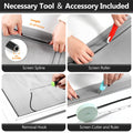 Secopad Window Screens Replacement Repair Kit, 39" x 78" Screen Door Mesh Replacement Kit, Durable Fiberglass Mesh Screen Roll with Tools for Windows Doors Patio and Porch Screens, Black 🍁 All In One Marketplace Canada