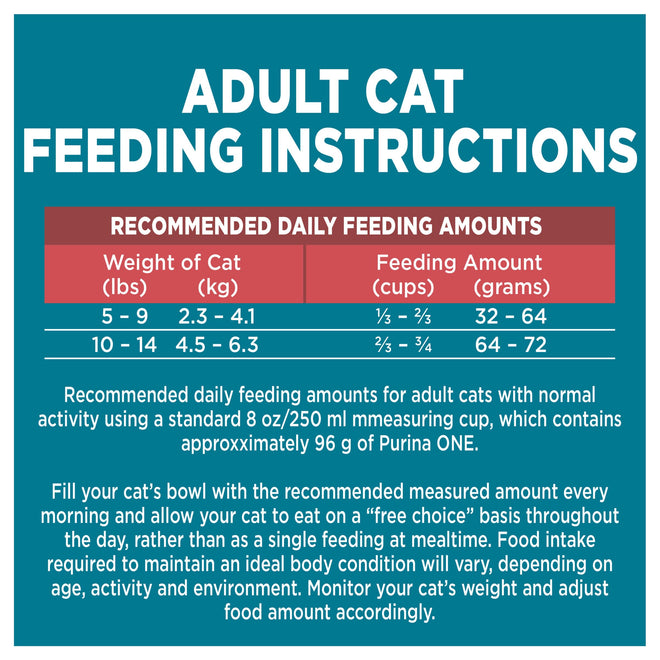 Purina ONE Dry Cat Food, Salmon & Rice Formula - 7.2 kg Bag 🍁 All In One Marketplace Canada