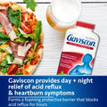 Gaviscon Extra Strength Tablets - 120 Count - Chewable Foaming Antacid Tablets for Day and Night Heartburn Relief, Acid Reflux and GERD Relief, Fruit Blend - Free of Aluminum, Lactose and Gluten 🍁 All In One Marketplace Canada