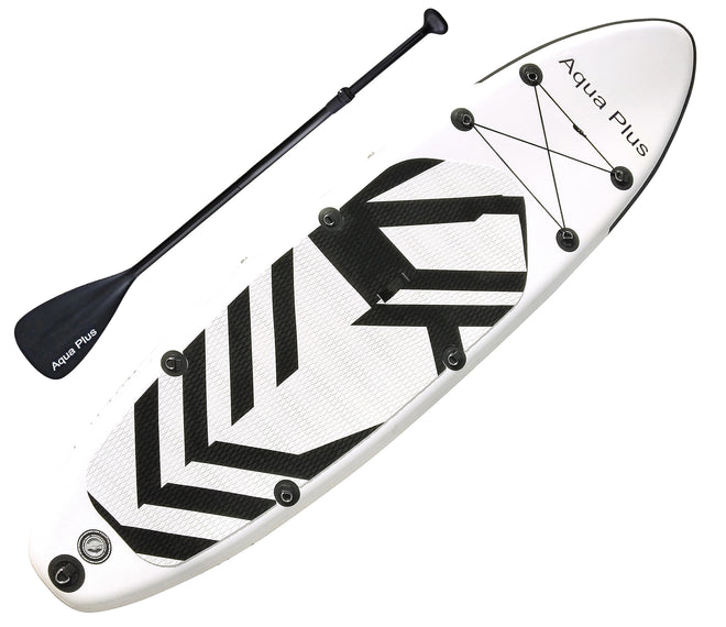 Aqua Plus 6inches Thick Inflatable SUP for All Skill Levels Stand Up Paddle Board,Paddle,Pump,ISUP Travel Backpack, Leash,Shoulder Strap,Youth,Adult Inflatable Paddle Board 🍁 All In One Marketplace Canada