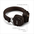 Marshall Major V Wireless On-Ear Headphones with 100+ Hours of Playtime - Brown 🍁 All In One Marketplace Canada