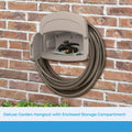 Suncast DHH150 Deluxe Garden Hose Hangout with 150-Foot Hose Capacity and Enclosed Storage Compartment, Taupe 🍁 All In One Marketplace Canada