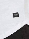 JACK & JONES Men's Long Line Fit T-Shirt JJENOA TEE SS Crew Neck NOOS White Medium 🍁 All In One Marketplace Canada