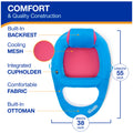 SwimWays Spring Float Premium Recliner Pool Lounger, Inflatable Pool Floats Adult with Fast Inflation for Ages 15 & Up 🍁 All In One Marketplace Canada