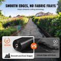 VEVOR Weed Barrier Landscape Fabric, 6*100FT Heavy Duty Garden Weed Fabric, Woven PP Weed Control Fabric, Driveway Fabric, Geotextile Fabric for Landscaping, Ground Cover, Weed Blocker Weed Mat, Black 🍁 All In One Marketplace Canada