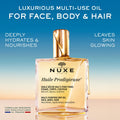 NUXE Huile Prodigieuse Multi-Purpose Dry Oil - Radiant Glow and Lightweight Hydration for Face, Body & Hair. Nourishes, Repairs and Enhances - 50mL 🍁 All In One Marketplace Canada