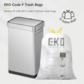 EKO Deluxe Mirage-T 50 Liter / 13.2 Gallon Touchless Rectangular Motion Sensor Trash Can, Matte Stainless Steel Finish 🍁 All In One Marketplace Canada