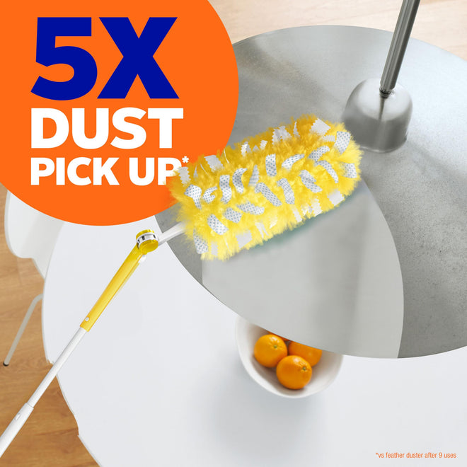 Swiffer Duster Kit with 1.8 m Extendable Handle, Heavy Duty Dusting Starter Kit with 4 Refills, for Ceiling Fans, Vents and Hard to Reach Places 🍁 All In One Marketplace Canada