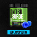 NITROSURGE Pre Workout Supplement - Endless Energy, Instant Strength Gains, Clear Focus, Intense Pumps - Nitric Oxide Booster & Powerful Preworkout Energy Powder - 30 Servings, Blue Raspberry 🍁 All In One Marketplace Canada