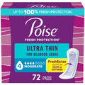 Poise Ultra Thin Incontinence Pads & Postpartum Incontinence Pads, 4 Drop Moderate Absorbency, Regular Length, 72 Count (4 Packs of 18) 🍁 All In One Marketplace Canada
