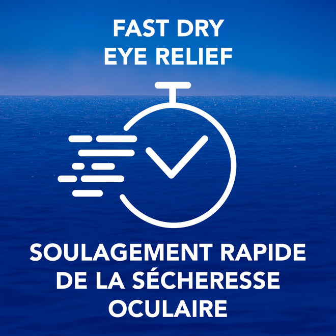 HydraSense Eye Drops, For Dry Eyes, Fast and Long-Lasting Relief, Preservative Free, Naturally Sourced Lubricant, Home and Away Twin Pack (2 x 10 mL), 20 mL 🍁 All In One Marketplace Canada