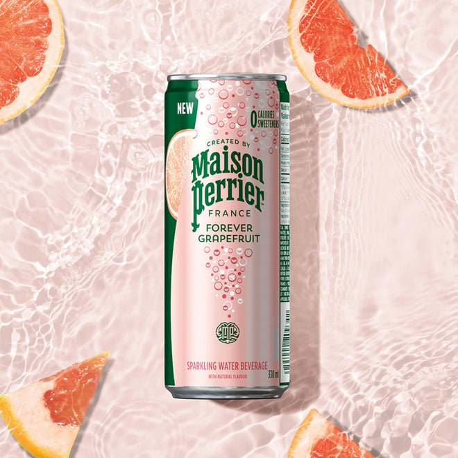 Maison Perrier Forever Grapefruit, Sparkling Water Beverage, 24 x 330ml 🍁 All In One Marketplace Canada