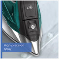 Rowenta Pro Master Stainless Steel Soleplate Steam Iron for Clothes, 1775 Watts, 210 g/min, 400 Microsteam Holes, Anti-Drip, Auto Shutoff, Powerful Steam, DW8360, Black & Blue 🍁 All In One Marketplace Canada