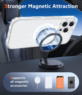 FNTCASE for iPhone 16 Pro Case: Clear Magnetic Phone Cases with Screen Protector Slim Anti Yellowing Rugged Shockproof Protective Transparent Cell Phone Cover (A-Clear Magnetic) 🍁 All In One Marketplace Canada