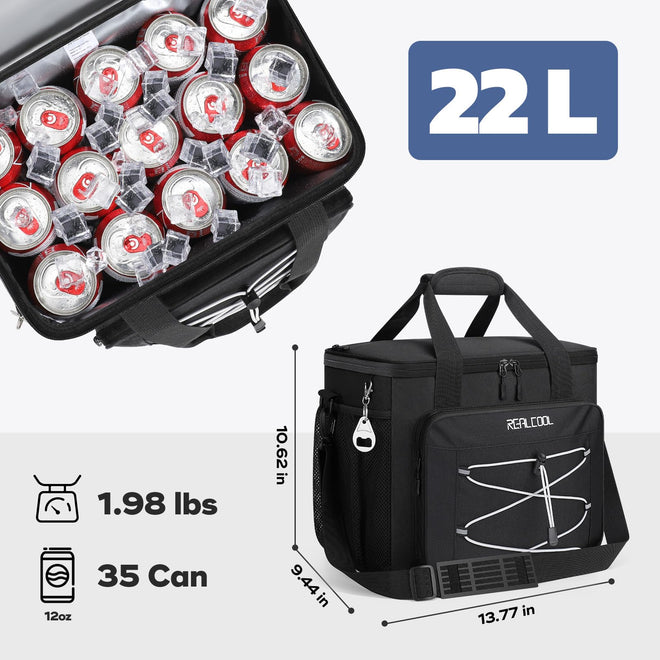 RealCool 35/45 Can Collapsible Soft Cooler Bag, Leakproof Ice Chest 🍁 All In One Marketplace Canada