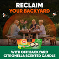 Off! Backyard Citronella Scented Candle, Ambiance Enhancing Centerpiece, Burns for up to 25 Hours, 16 oz (Pack of 2) 🍁 All In One Marketplace Canada