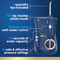 Waterpik Aquarius Water Flosser For Teeth Cleaning, Gums, Braces, Dental Care, Electric Power With 10 Settings, 7 Tips For Multiple Users & Needs, CDA Validated, Blue WP-663, Packaging May Vary 🍁 All In One Marketplace Canada