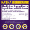 Maximum Strength Berberine Supplement 1000 mg Per Serving (500mg Per Capsule). Supports Healthy Glucose (Blood Sugar) and Lipid (Fats) Metabolism. Non-GMO, Vegan, Gluten-free. Bulk 120 Capsules. Proudly Canadian. Easy to Swallow. Kasha Nutrition