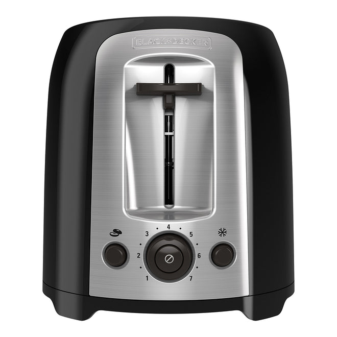 BLACK+DECKER 2-Slice Extra Wide Slot Toaster, Classic Oval, Black with Stainless Steel Accents, TR1278B 🍁 All In One Marketplace Canada