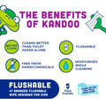 Kandoo Sensitive Flushable Cleansing Wet Wipes, Fragrance Free, Case of 12 x 42 Wipes 🍁 All In One Marketplace Canada
