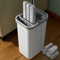 JOYMOOP Mop and Bucket with Wringer Set, Hands Free Flat Floor Mop and Bucket, with 5 Washable Microfiber Pads, Wet and Dry Use, Floor Cleaning System 🍁 All In One Marketplace Canada
