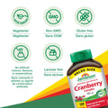 Jamieson Cranberry Complex, with 450 mg Cranberry Extract and 50 mg D-Mannose, Antioxidant, Max Concentrate, and Protects Against Urinary Tract Infections. Non-GMO, Gluten-Free, 100 Vegetarian Capsules 🍁 All In One Marketplace Canada