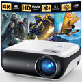 HAPPRUN Native 1080P Bluetooth Projector, Full HD Portable Outdoor Movie Projector with Built-in Speaker, Compatible with Smartphone, HDMI, USB, AV, Fire Stick, PS5 for Home, Bedroom, Outdoor Use 🍁 All In One Marketplace Canada