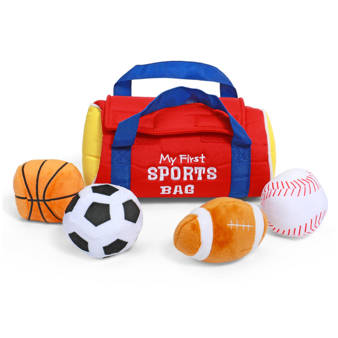 Baby GUND My First Sports Bag Stuffed Plush Playset, Baby Gift Toys for Boys and Girls Ages 1 & Up, 5 Piece, 8" 🍁 All In One Marketplace Canada