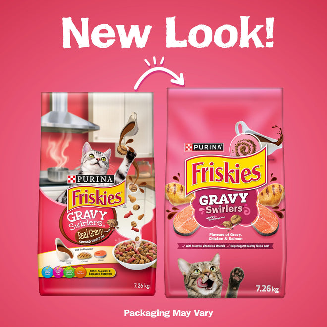 Friskies Gravy Swirlers Dry Cat Food - 7.26 kg Bag 🍁 All In One Marketplace Canada