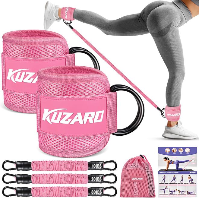 Resistance Bands with Ankle Straps, Ankle Weights Bands for Working Out, Exercise Band for Women Leg and Glute, Booty Workout Equipment for Kickbacks,Butt and Hip Training, Home Gym Fitness Equipment 🍁 All In One Marketplace Canada