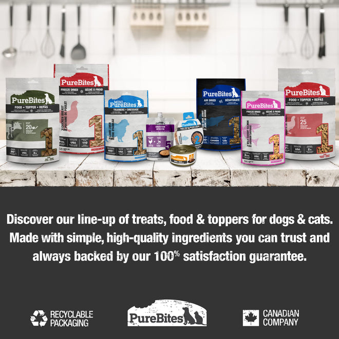 PureBites Freeze Dried Beef Liver Dog Treats, Made in USA, 1.2kg 🍁 All In One Marketplace Canada
