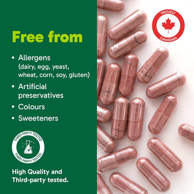 Organika Beetroot Organic- 1400mg High Potency Antioxidant, Blood-Pressure Support, Nitrous Oxide + Exercise Performance- 120vcaps 🍁 All In One Marketplace Canada