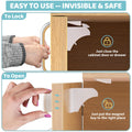 4our Kiddies 12 Pack Child Safety Magnetic Cabinet Locks with 2 Keys, No Drill Baby Proofing Drawer Locks for Baby Safety, Invisible Adhesive Magnetic Cupboard Locks for Kitchen Cabinet and Drawers 🍁 All In One Marketplace Canada
