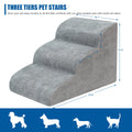 Dog Stairs for Small Dogs - High Density Foam Dog Ramp, Extra Wide Pet Steps with Non-Slip Bottom for High Beds, Couche and Sofa, Best for Dogs Injured, Older Doggy Cats, Pet with Joint Pain (3 Tiers) 🍁 All In One Marketplace Canada