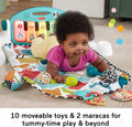 Fisher-Price Baby Musical Toy Set Glow and Grow Kick & Play Piano Gym Blue Playmat with 2 Rattle Maracas for Newborns Ages 0+ Months 🍁 All In One Marketplace Canada