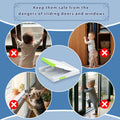 4 Pack Sliding Glass Door Locks for Child Safety, Baby Proof Closets, Sliding Window Locks, with Strong 3M Adhesive Tape, No Screws or Drills, Easy Clean (Green) 🍁 All In One Marketplace Canada
