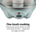 Hamilton Beach 3-in-1 Egg Cooker, Hard-Boiled, Poached, Omelets, 7 Egg Capacity, Teal, 25504G 🍁 All In One Marketplace Canada