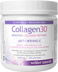 Webber Naturals Collagen30 Anti-Wrinkle Powder, 2500 mg of Bioactive Collagen Peptides Per Serving, 150 Grams, Helps Reduce Deep Wrinkles, Fine Lines & Stimulates Skin Cells 🍁 All In One Marketplace Canada