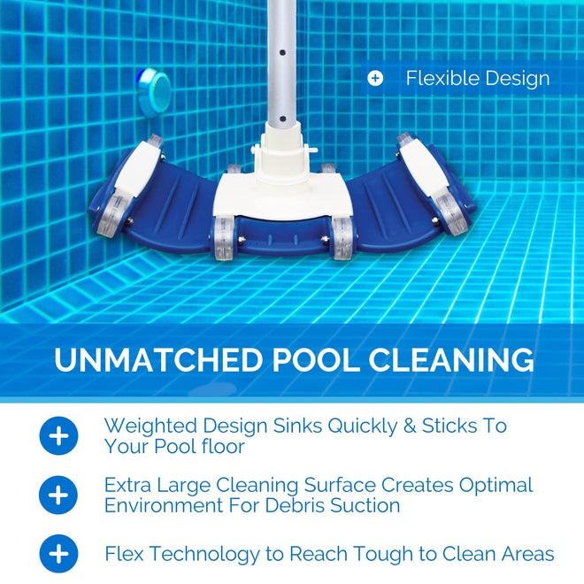 Solstice by International Leisure Products Swimline 8150 Weighted Flex Vacuum Head, Blue 🍁 All In One Marketplace Canada