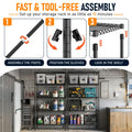 FDW Storage Shelves,Wire Shelving Unit Metal Shelves Heavy Duty Layer Rack Storage Rack Adjustable Utility (Black, 36"x 14"x 72") 🍁 All In One Marketplace Canada