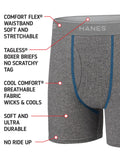 Hanes boys 5 Pack Breathable Boxer Briefs, Assorted, Small US 🍁 All In One Marketplace Canada