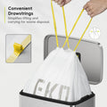 EKO Extra Strong 13 Gallon Large Drawstring Trash Bags, Heavy-Duty Garbage Bags for Kitchen & Household Use (50L), Leak-Resistant, 110 Count, Code F 🍁 All In One Marketplace Canada