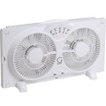 Genesis Twin Fan High Velocity Reversible AirFlow Fan, LED Indicator Lights Adjustable Thermostat & Max Cool Technology, ETL Certified, White (A1WINDOWFAN) 🍁 All In One Marketplace Canada