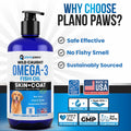 Omega 3 Fish Oil for Dogs – Liquid Fish Oil Supplement – Supports Skin & Coat, Joint Function & Overall Wellness – Easy to Serve – for All Breeds & Ages 🍁 All In One Marketplace Canada
